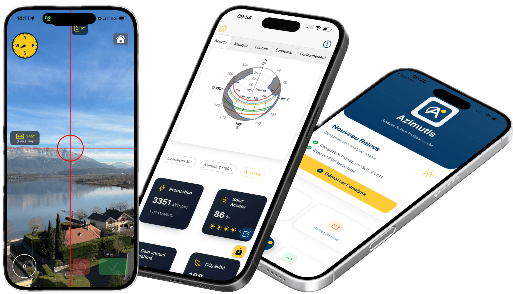 Azimutis - application de diagnostic solaire terrain